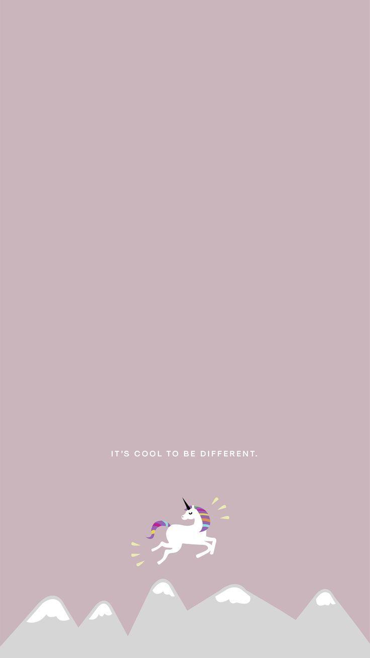 Pink Unicorn Wallpaper  Aesthetic Minimalist Unicorn Wallpaper iPhone