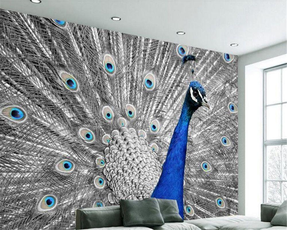 1000x800 beibehang papel de parede 3D Modern minimalist aesthetic blue