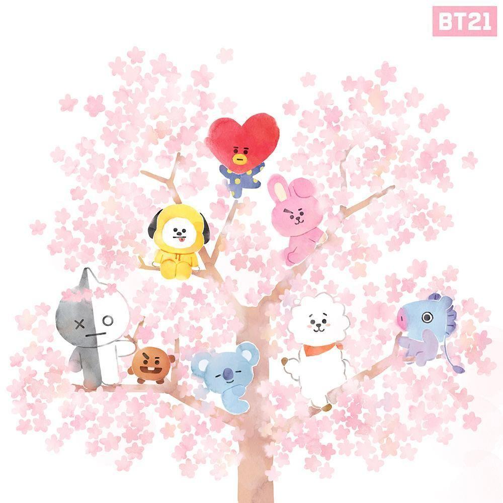 1000x1000 BT21 BTS Tata Chimmy Cooky Shooky Koya Mang RJ VAN