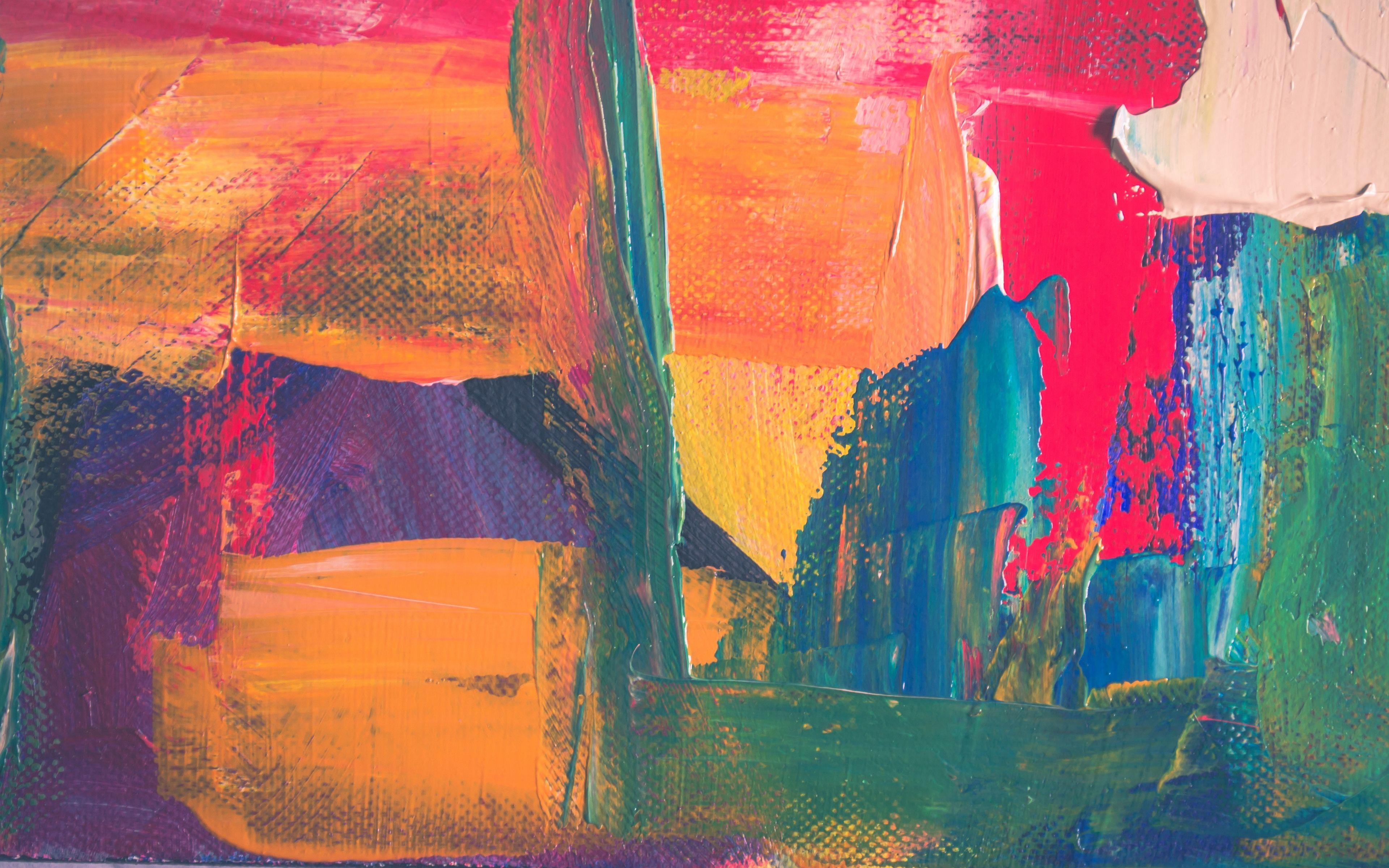 3840x2400 Download wallpaper 3840x2400 paint, stains, acrylic, canvas 4k