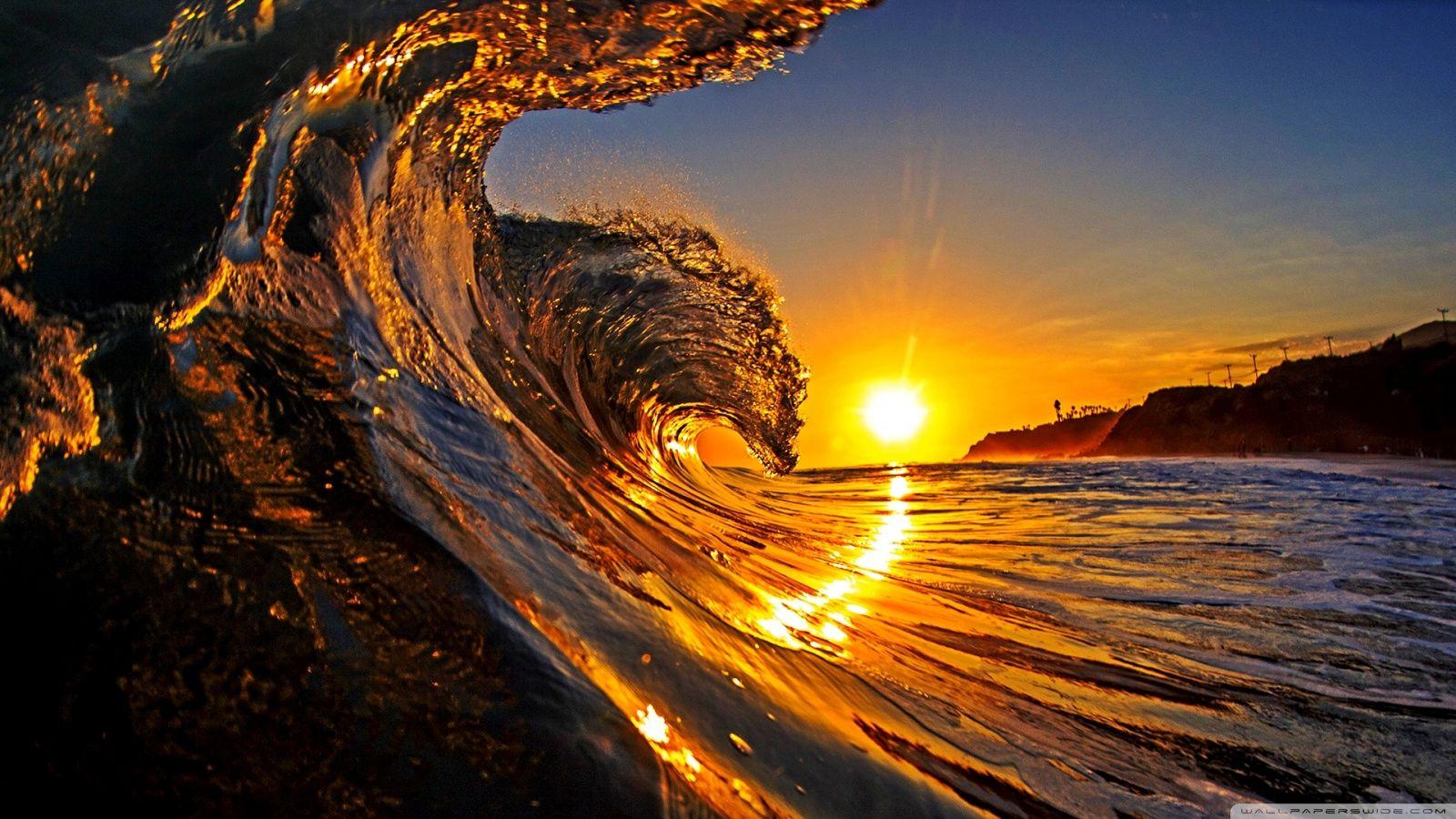 1600x900 Waves Sunset Wallpaper HD. My Sims 3 Downloads