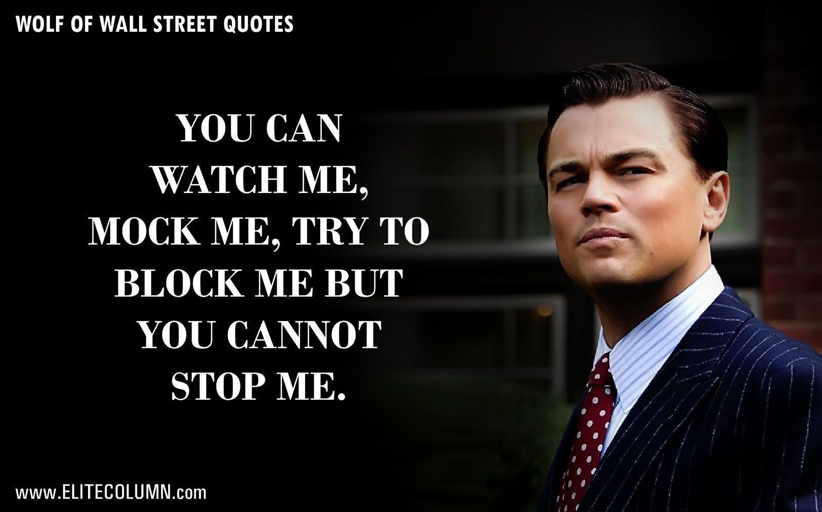 wolf of wall street movie quotes
