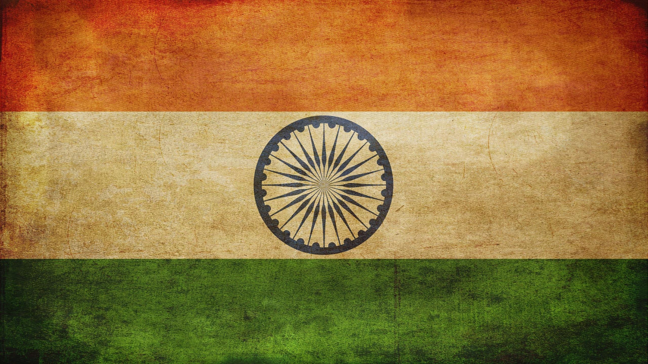2560x1440 Indian Flag 4K Wallpaper