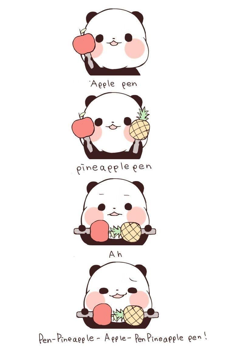 cute chibi panda wallpaper