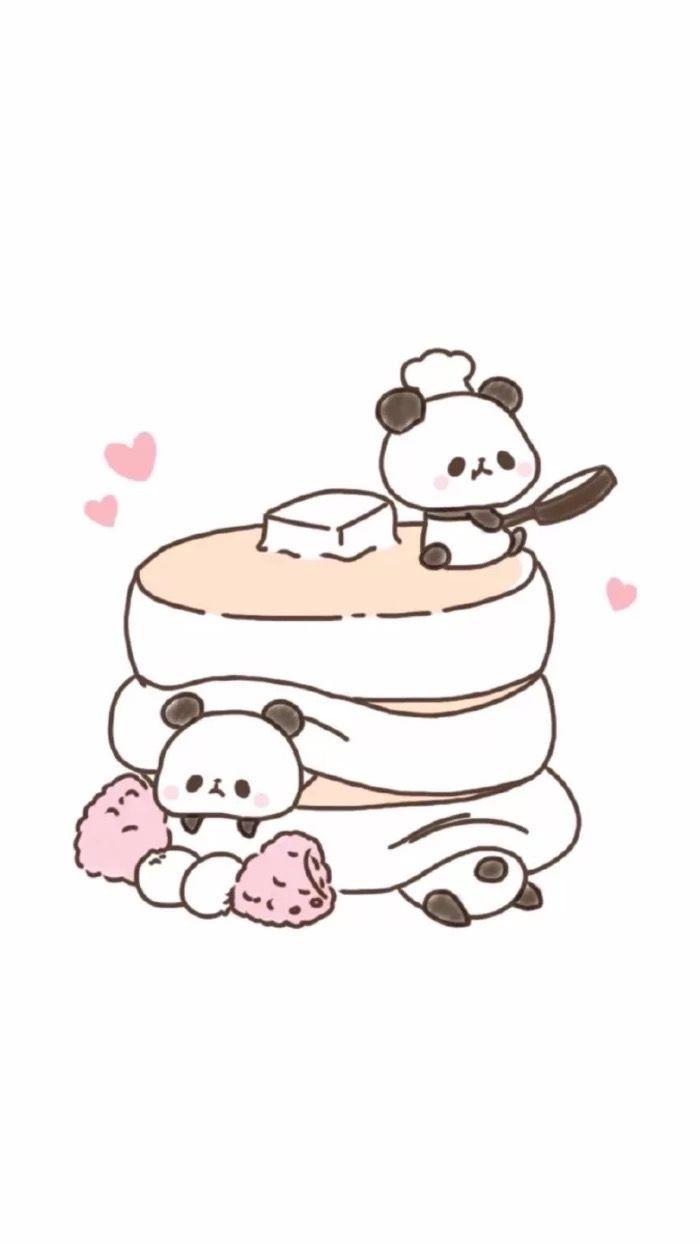 700x1244 Cute Kawaii Panda Wallpaper