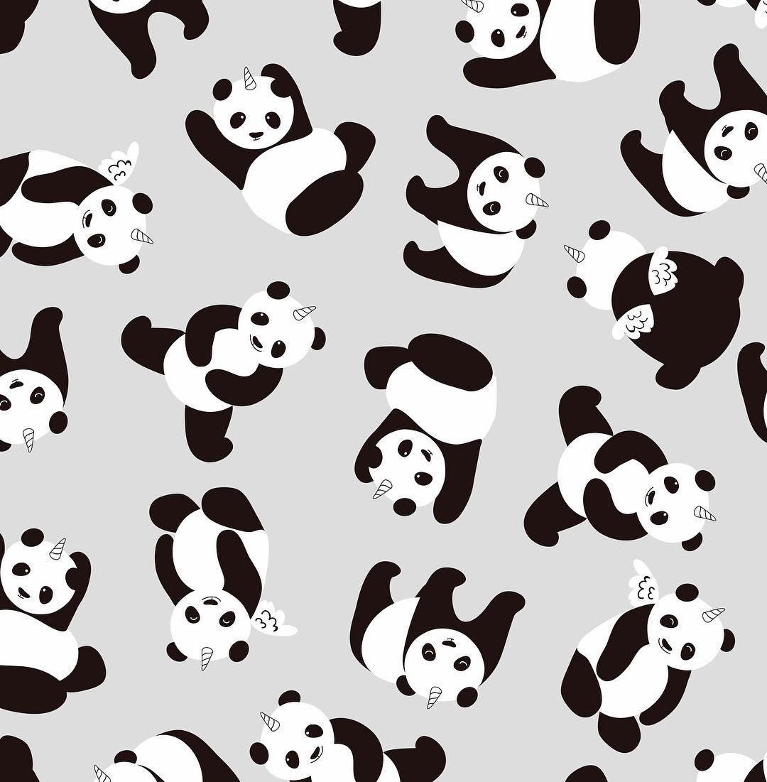 1080x1101 Estampado pandicorn. Japanese paper art, Panda background