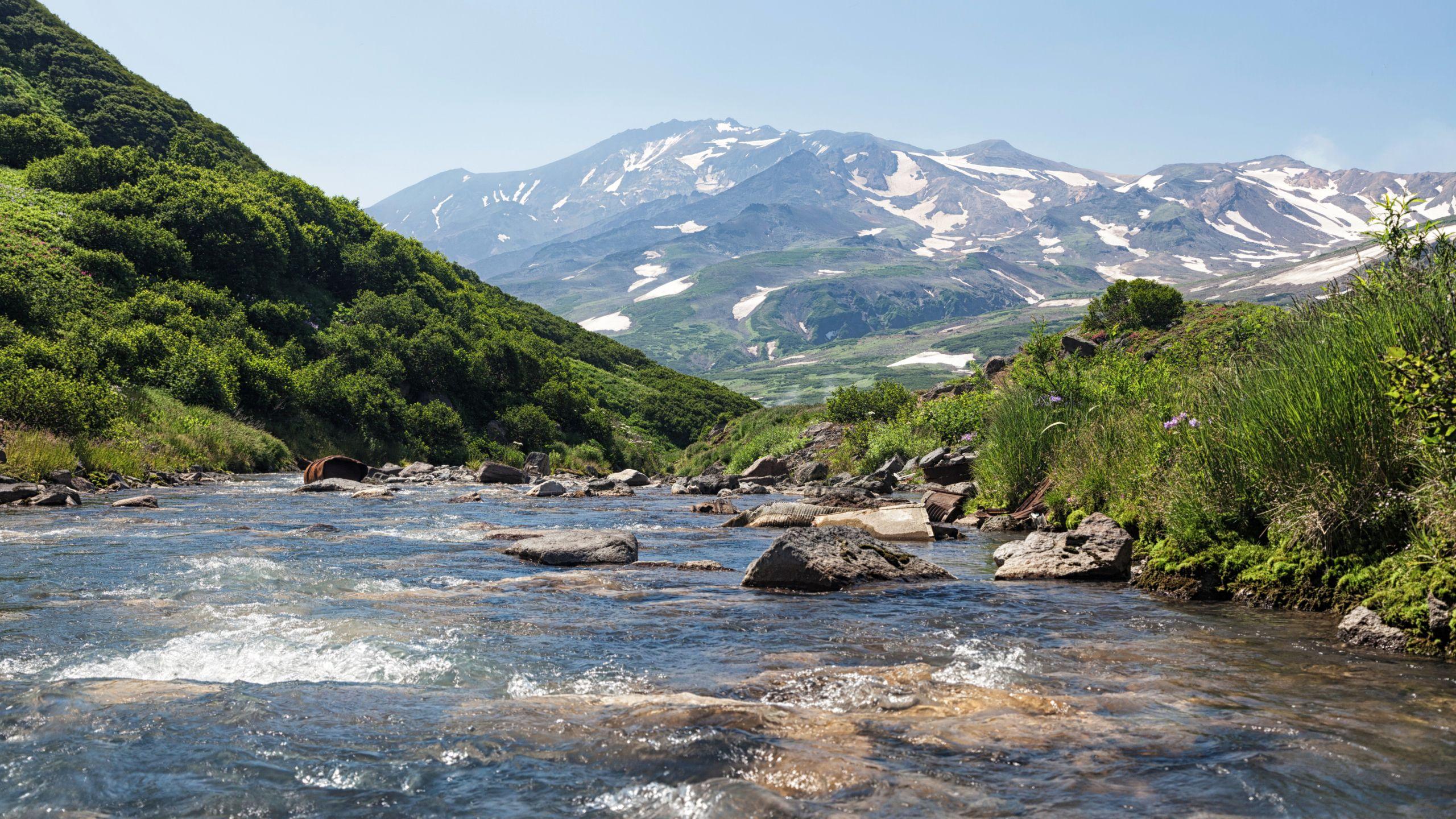 2560x1440 russia, kamchatka, stream 1440P Resolution Wallpaper, HD