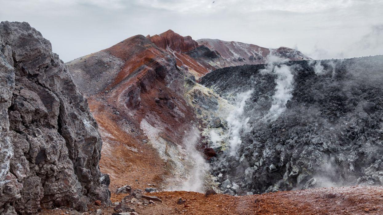 1245x700 Russia Mountains Kamchatka Nature volcano wallpaperx2250