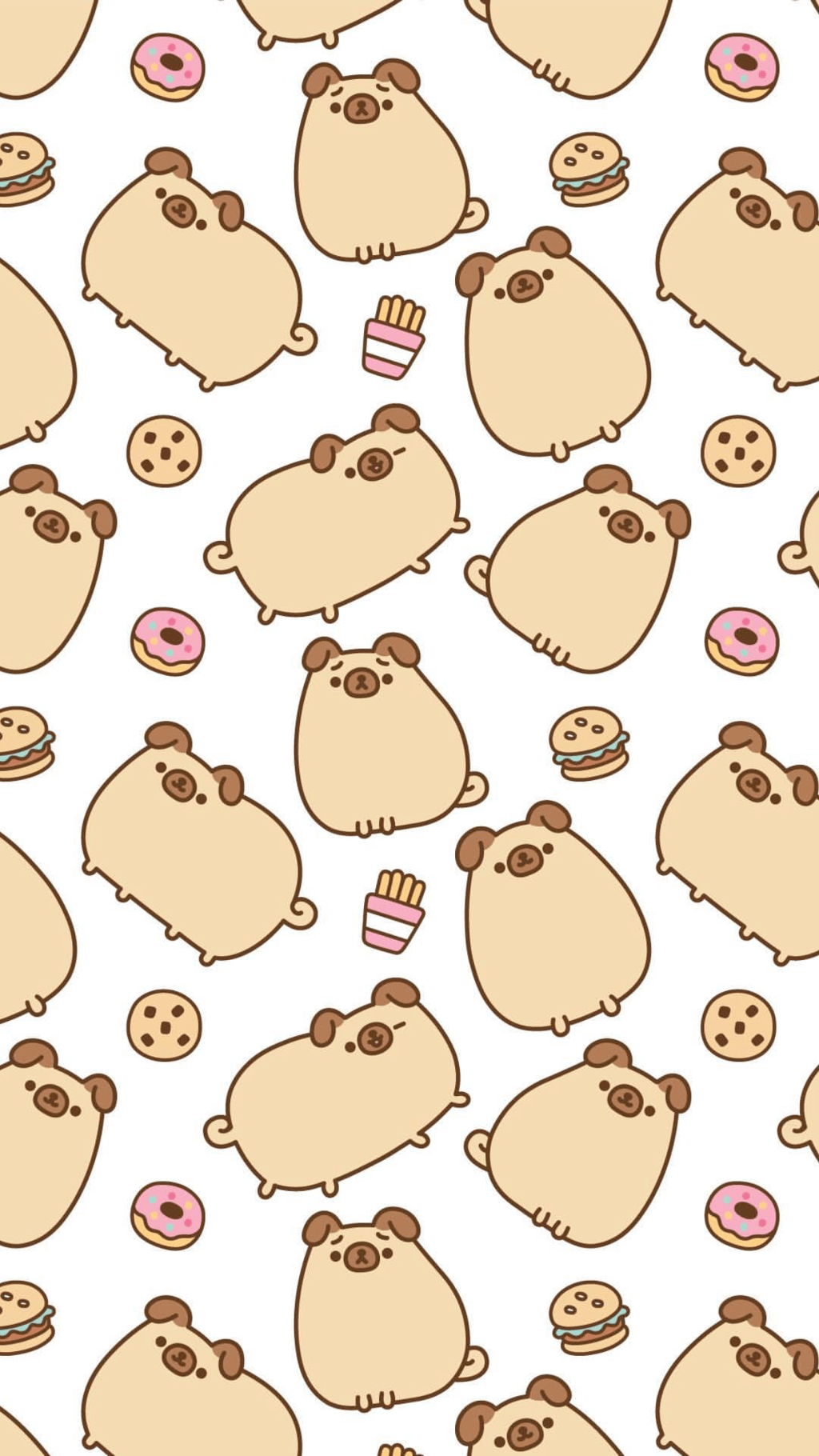 1024x1820 Pugsheen Wallpaper De Pantalla De Pusheen