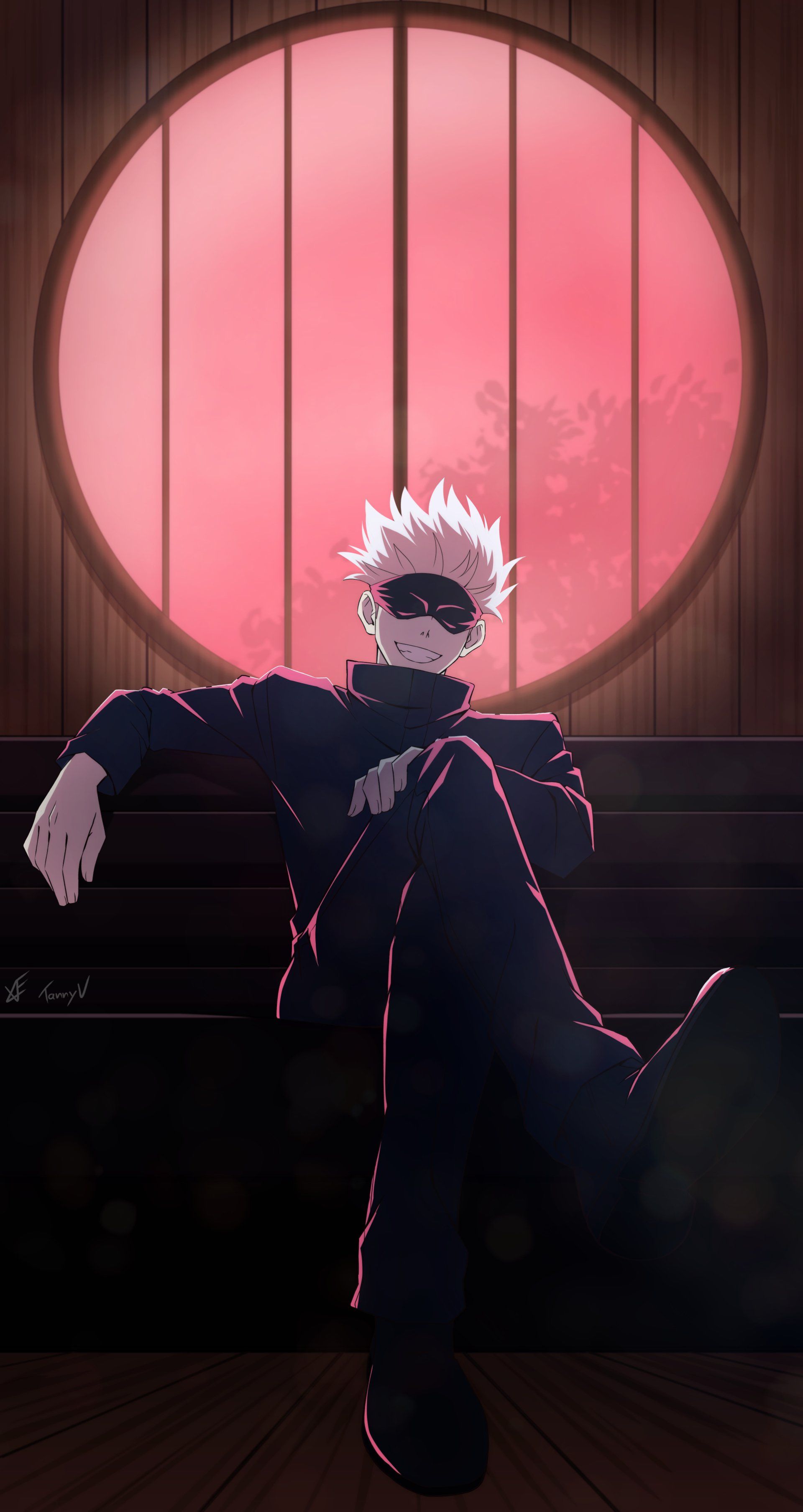 1920x3616 Satoru Gojo Phone Wallpaper Kaisen Vibes