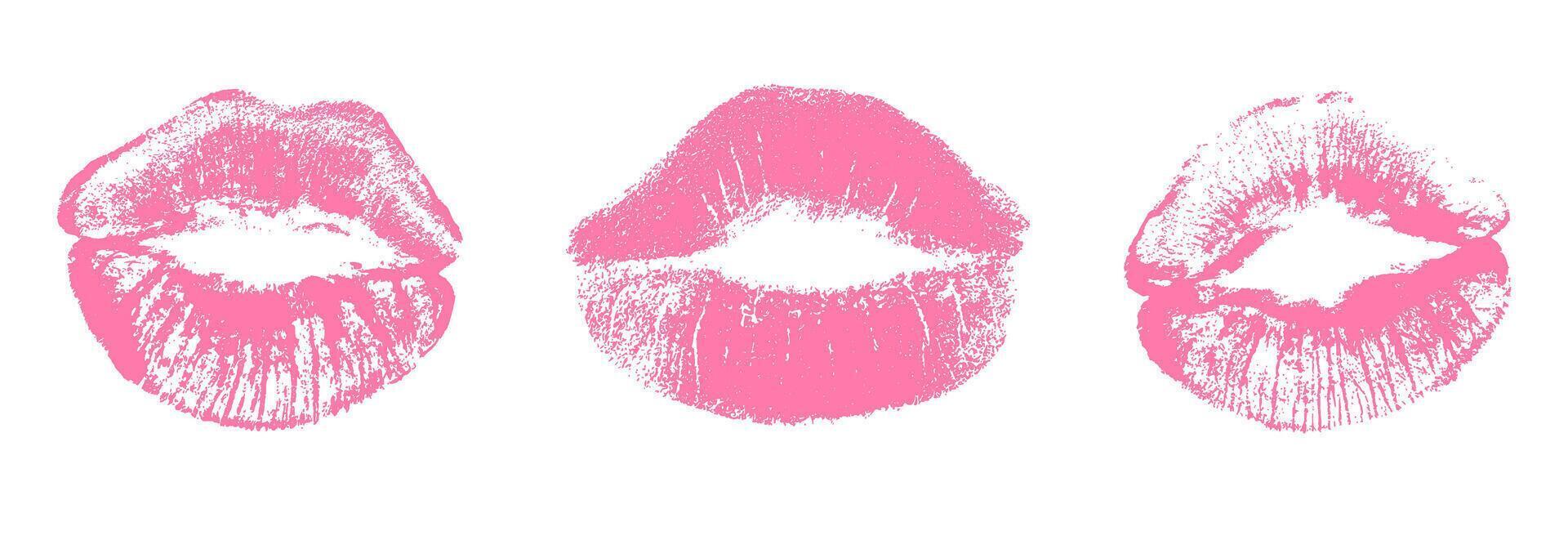 1920x672 Pink Lipstick Kiss Mark. Lips Female Makeup Imprint Mouth