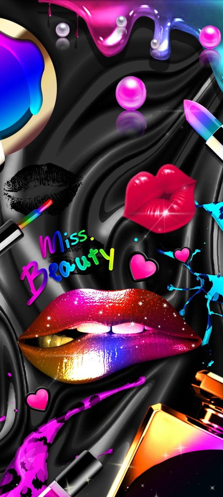 850x1889 Pink lips kiss HD wallpaper
