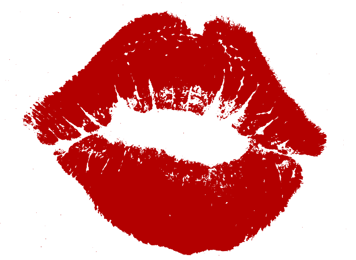 1188x870 Download Red Lipstick Kiss Mark