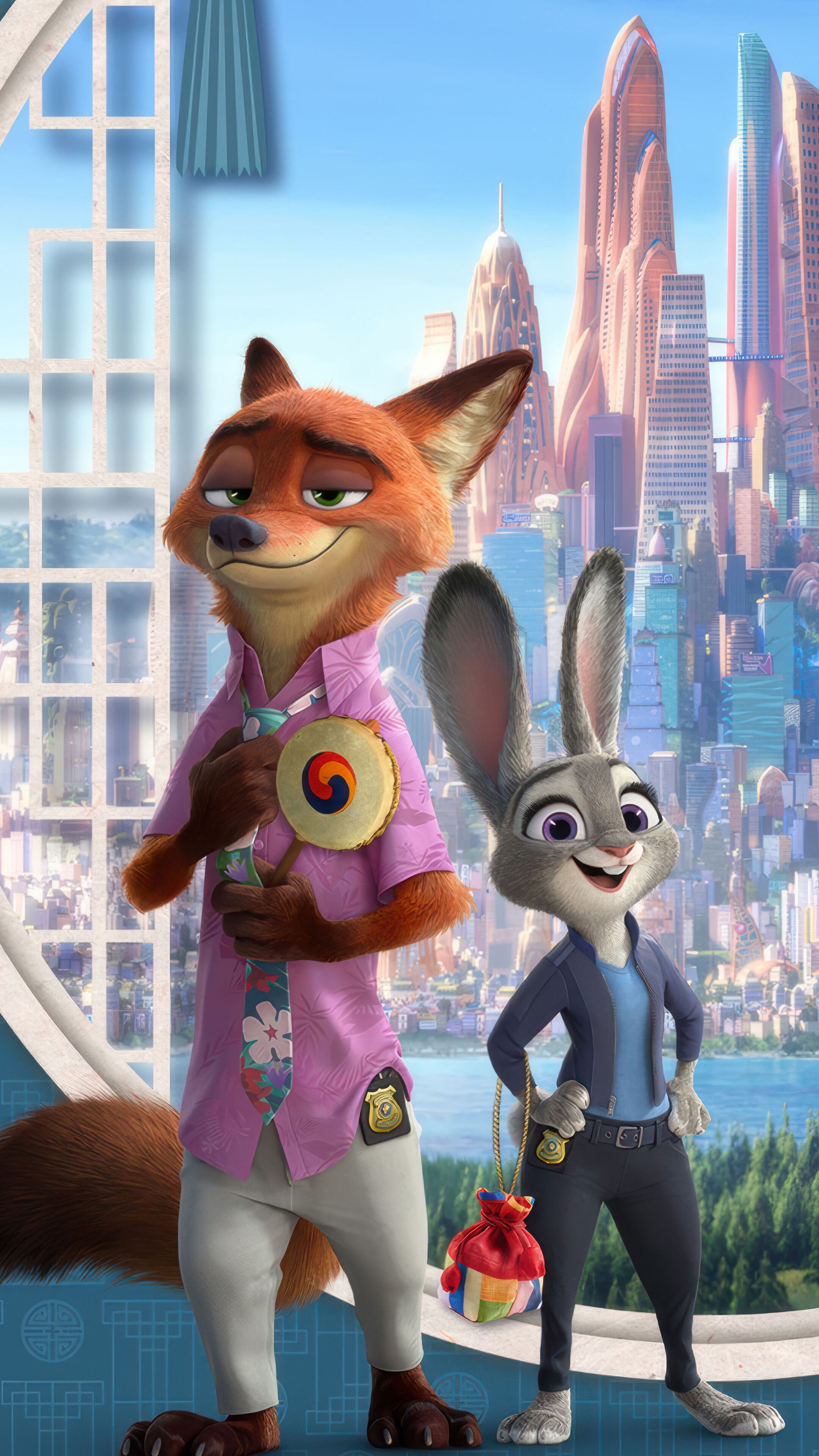 2160x3840 Zootopia 2 Nick Wilde Judy Hopps 4K Wallpaper iPhone HD Phone
