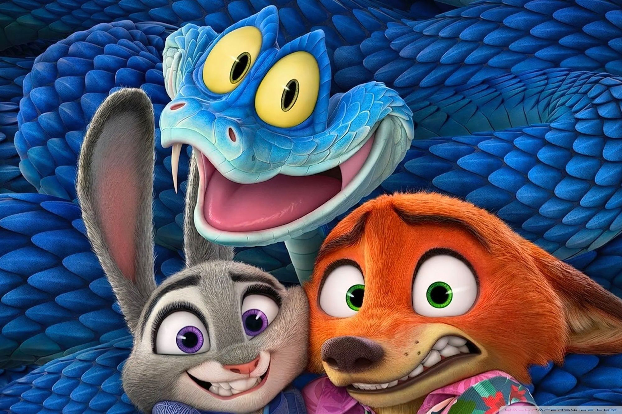 2000x1333 Zootopia Judy, Nick and Gary De'Snake 4K UHD Wallpaper for UltraHD Desktop and TV : Widescreen and UltraWide Display