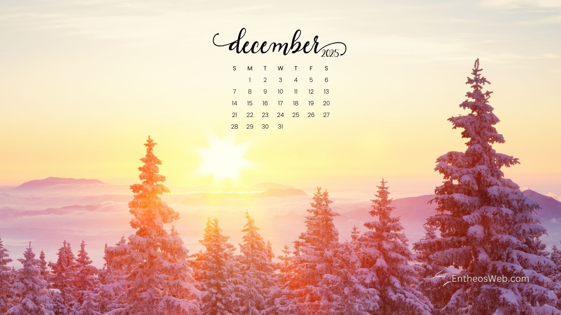 December 2025 Calendar Wallpapers Top Free December 2025 Calendar — free download