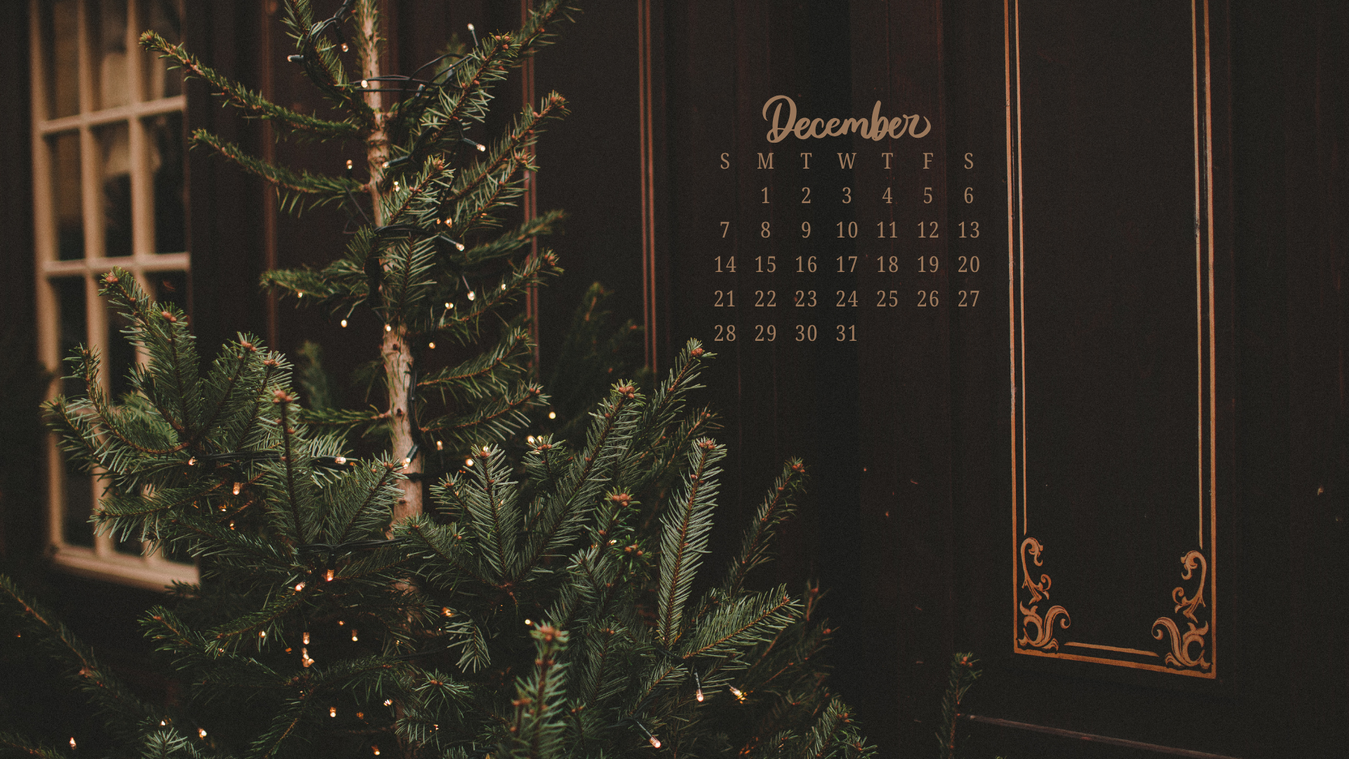 1920x1080 Free December 2025 Desktop Calendar Background (EASY DOWNLOAD)