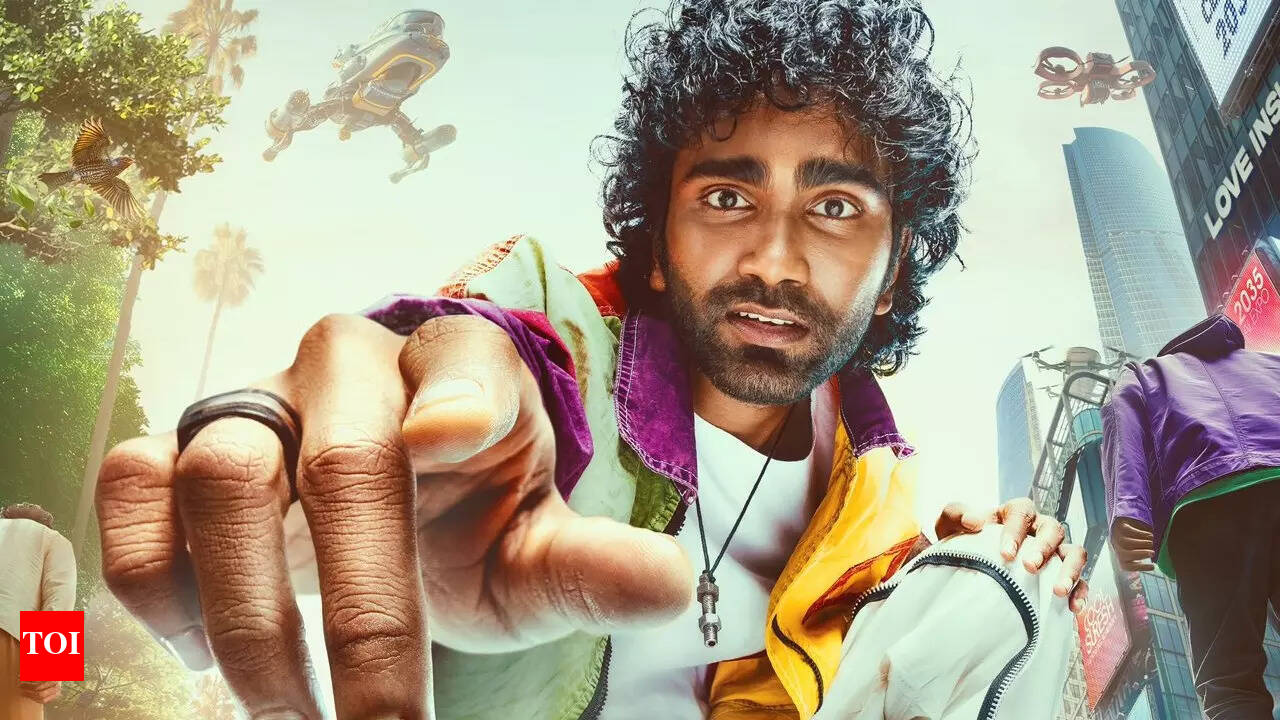 1280x720 Pradeep Ranganathan looks colorful and stylish in the first look poster of Vignesh Shivan's directorial 'Love Insurance Kompany' aka 'LIK'. Tamil Movie News of India