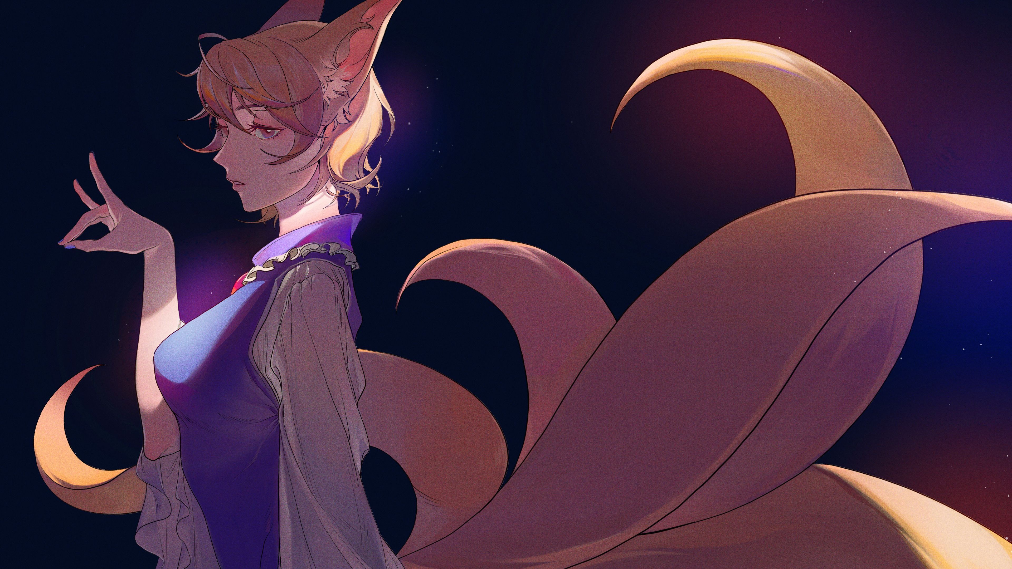 3840x2160 Ran Yakumo 4K HD Touhou Wallpaper