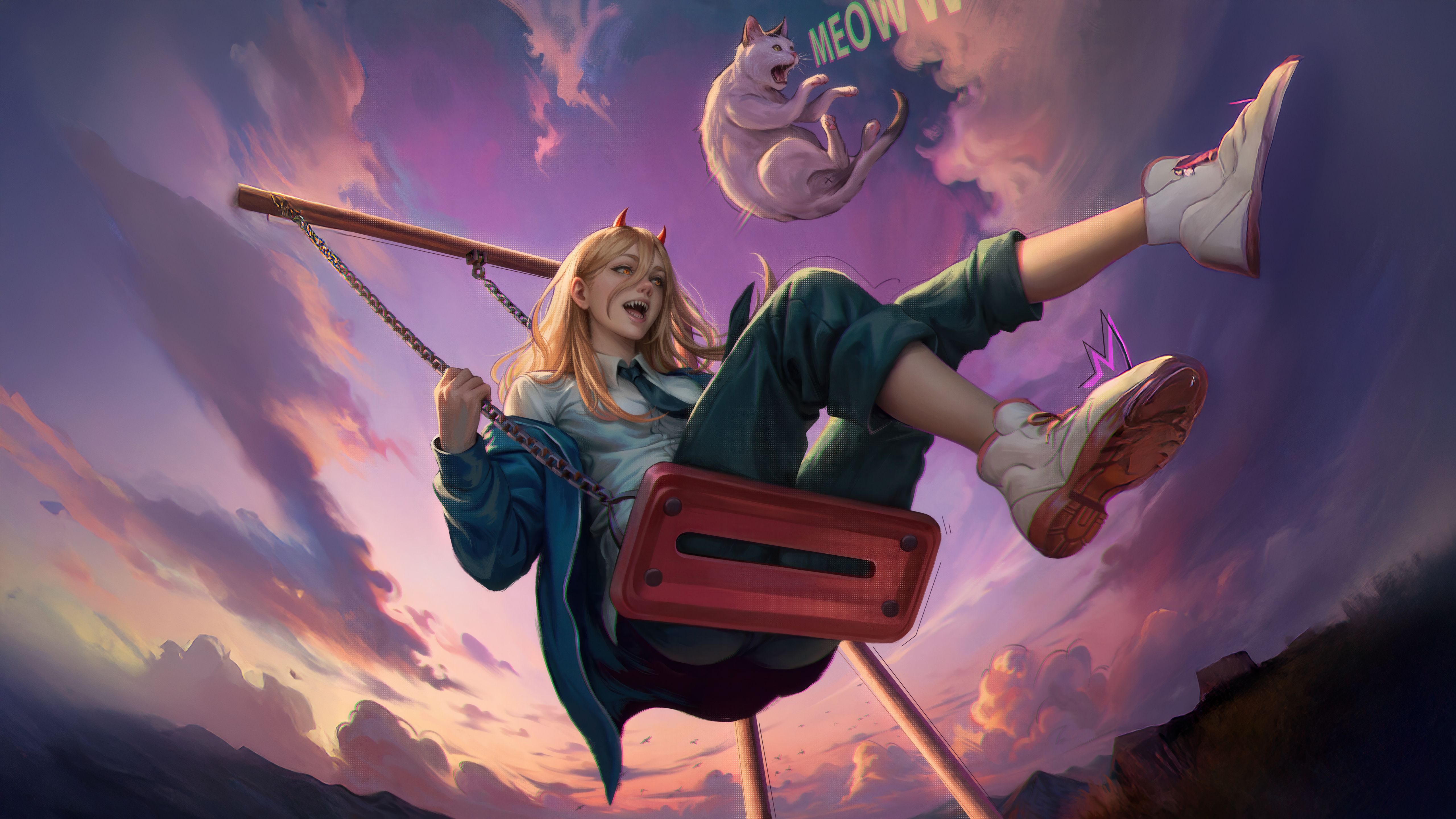 5120x2880 Power From Chainsaw Man Laptop HD , HD 4k Wallpaper, Image, Background, Photos and Picture