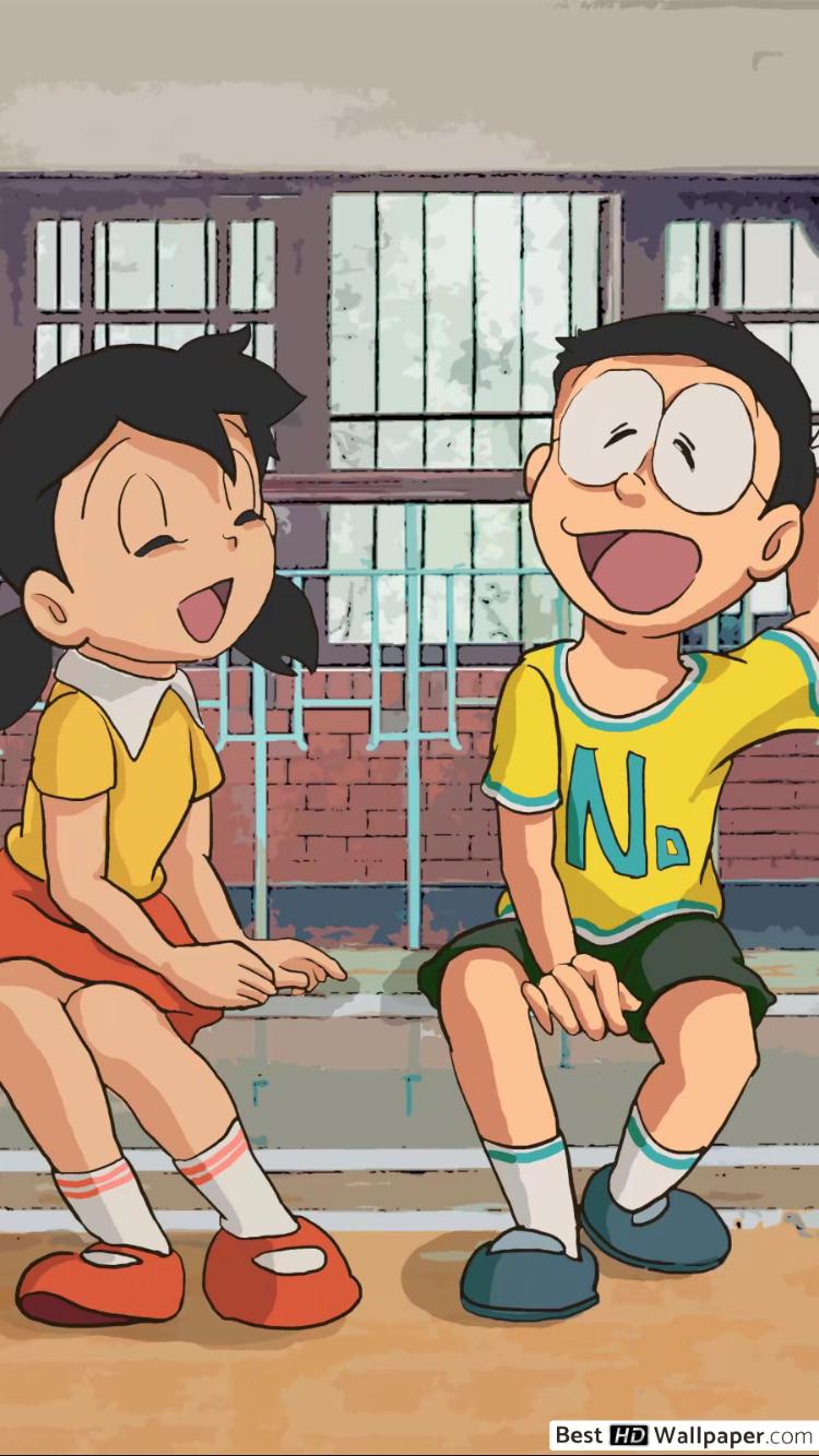 750x1334 Doraemon Nobita Shizuka HD Wallpaper