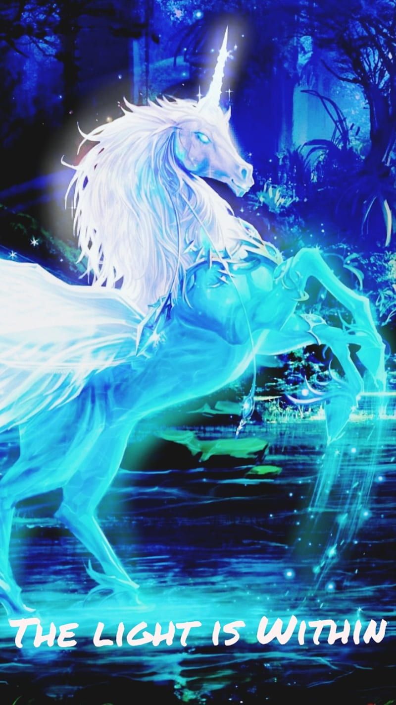 800x1422 Blue pegasus, art, mythical, unicorn, wings, HD phone wallpaper