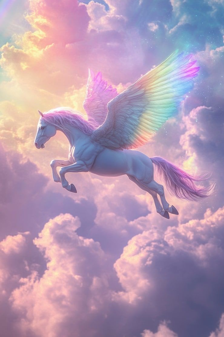 740x1110 Unicorn pegasus Image