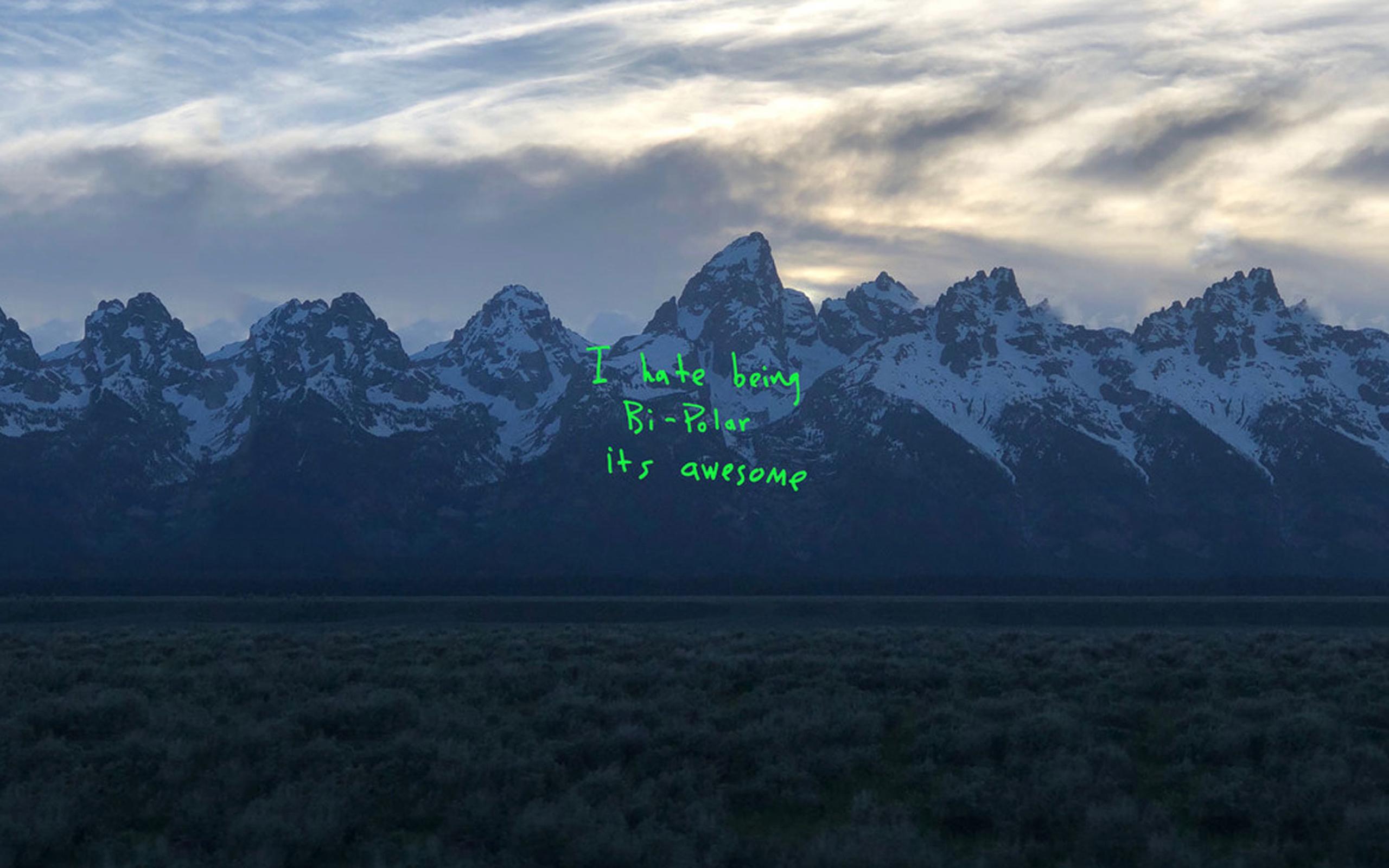 2560x1600 Ye' Album Art Desktop Background