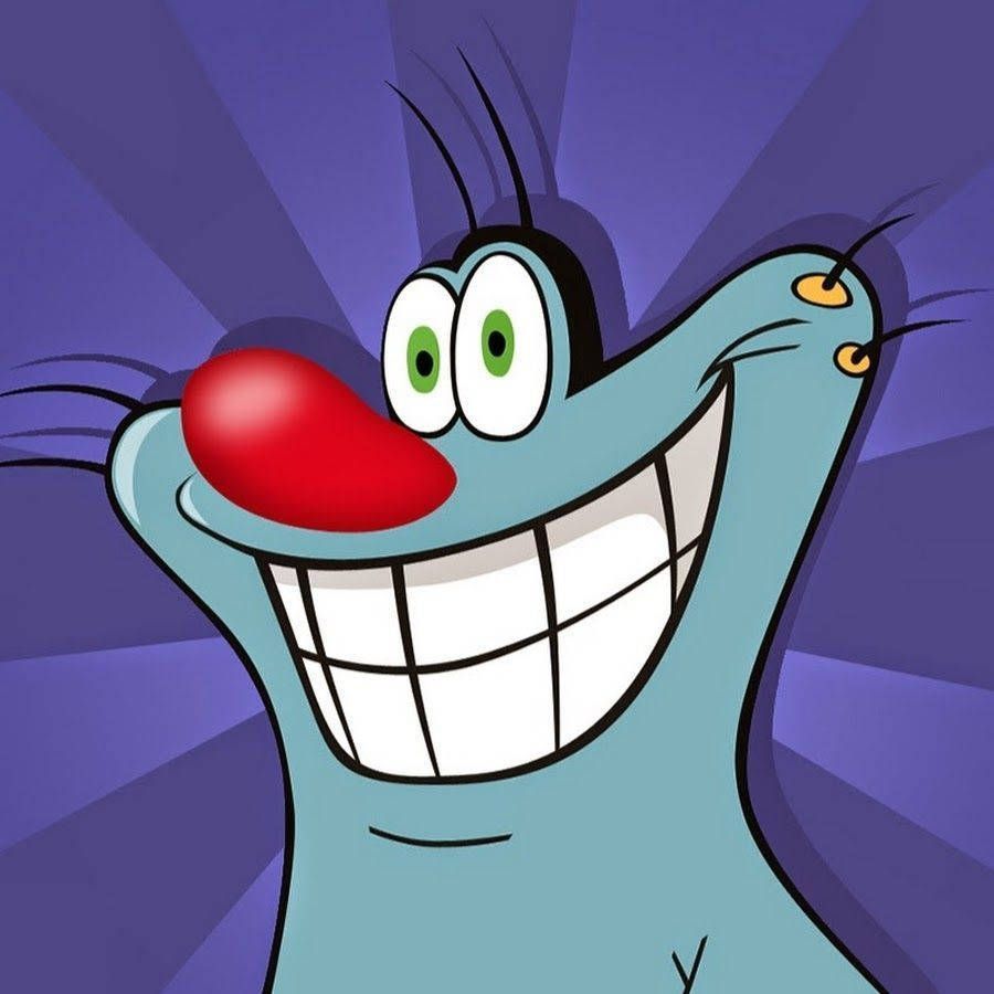 900x900 Download Smiling Close Up Oggy And The Cockroaches Wallpaper