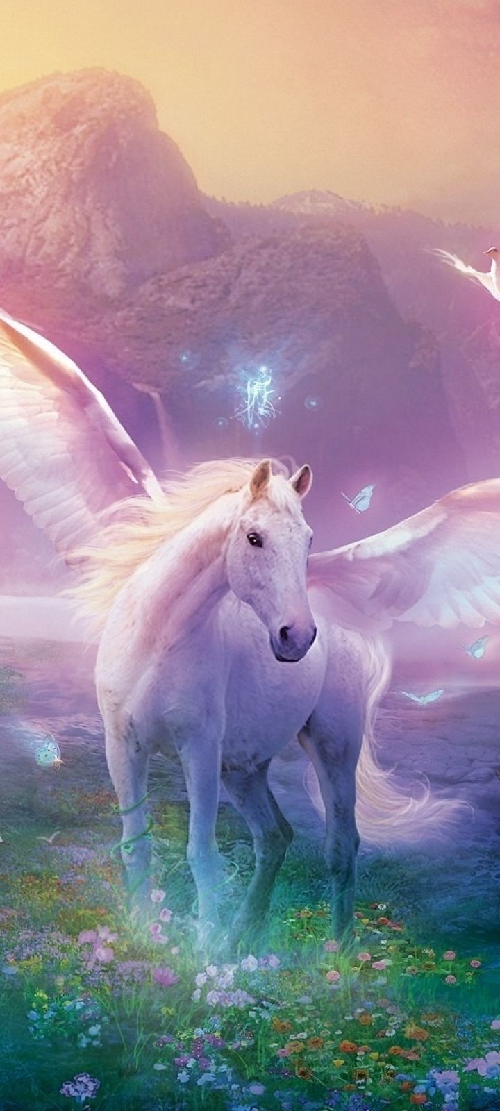 720x1600 Phone wallpaper: Fantasy, Pegasus, Fantasy Animals 1173157