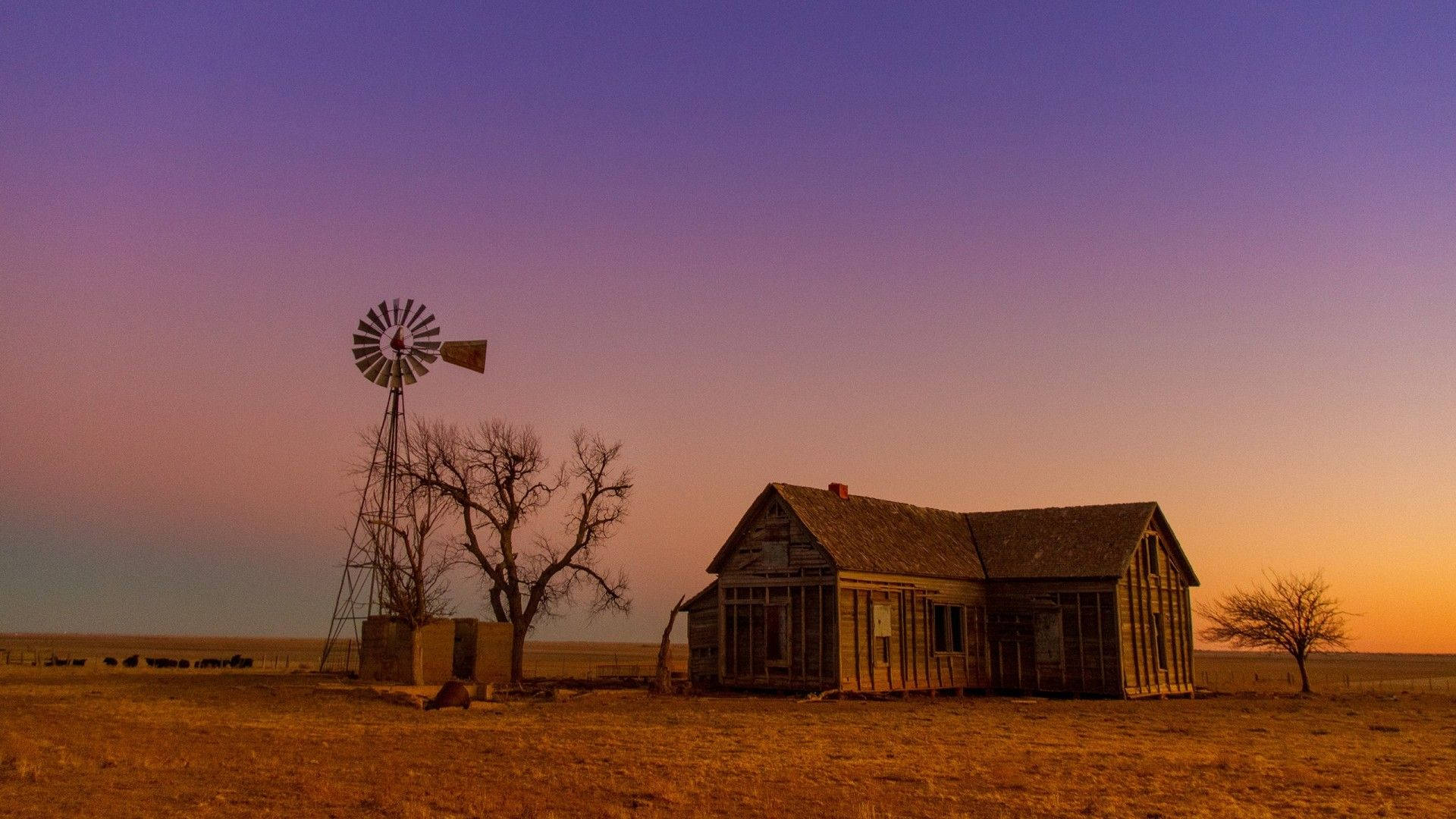 1920x1080 Download Farmhouse In The Middle Of Nowhere Wallpaper