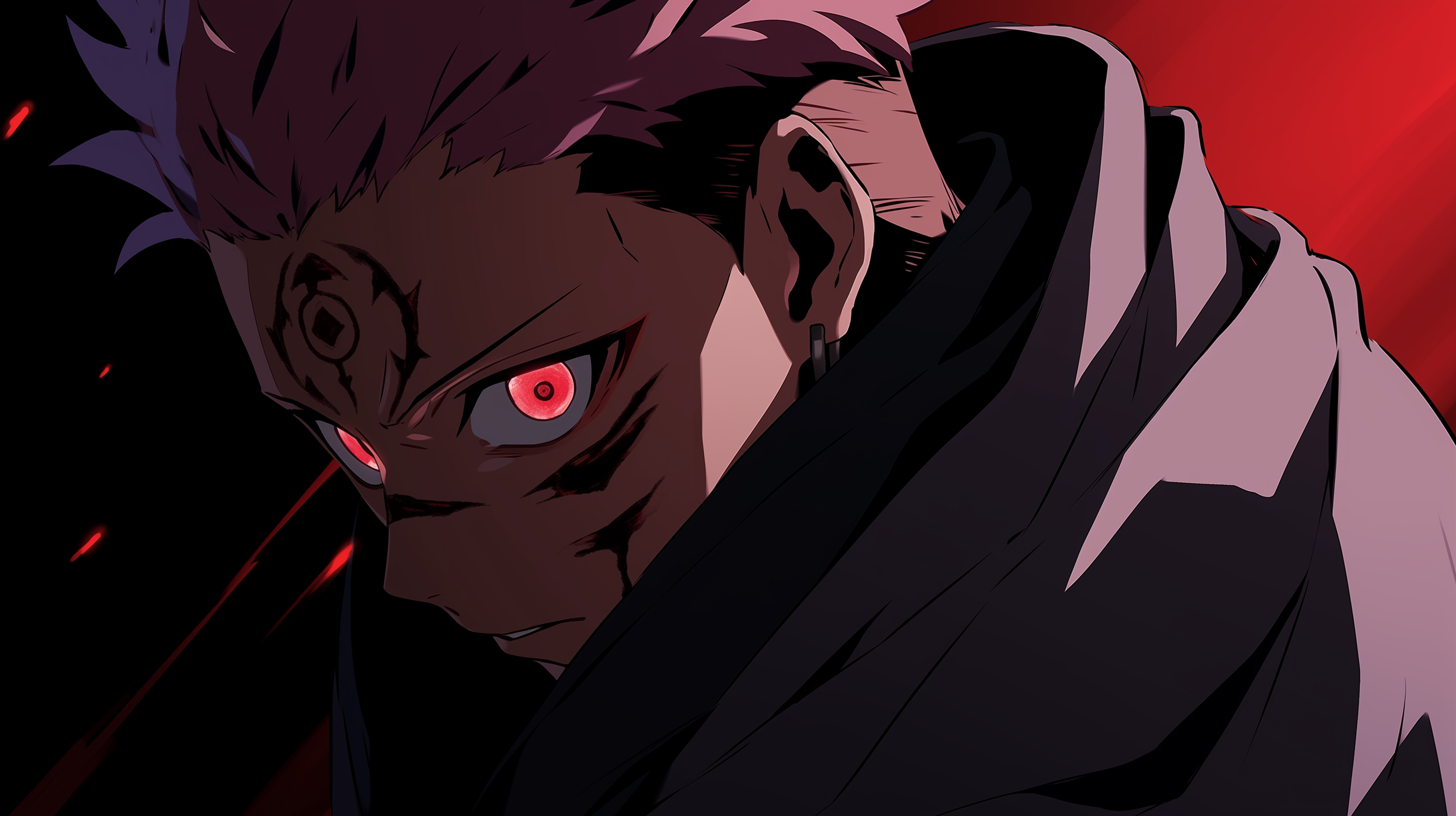2912x1632 Sukuna Dark Wallpaper