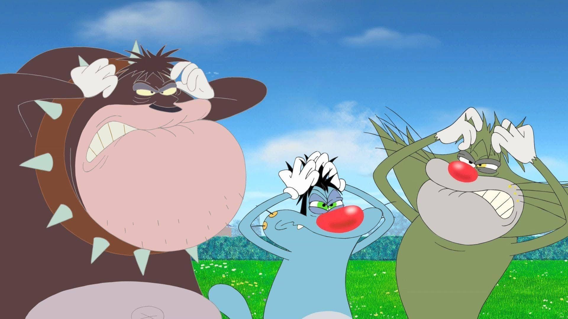 1920x1080 Download Oggy And The Cockroaches Frustrated Wallpaper