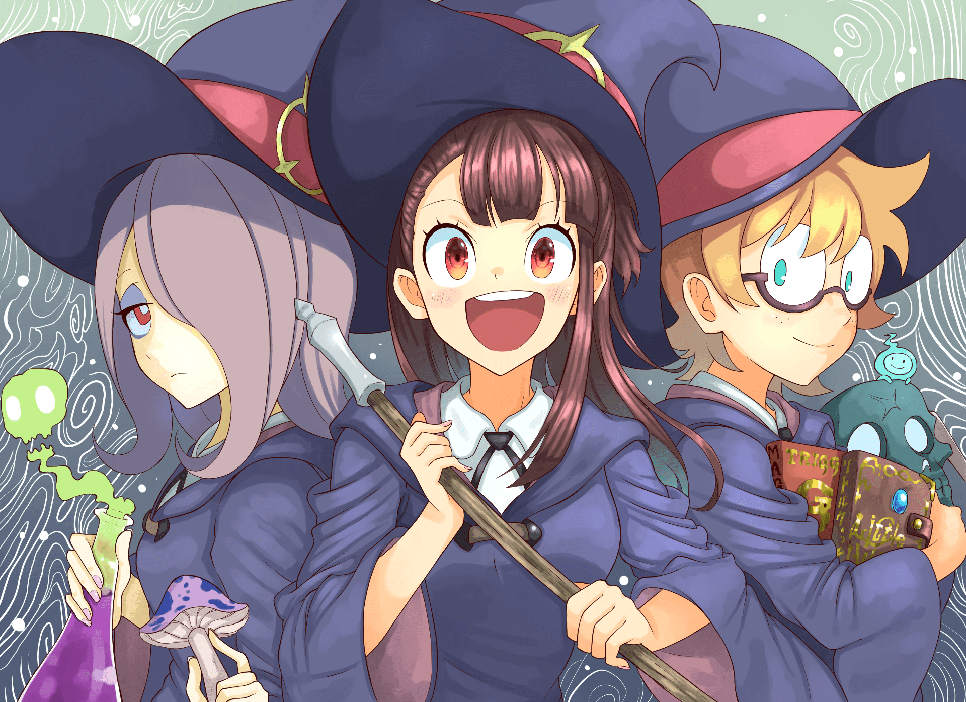 1920x1395 Little Witch Academia HD Wallpaper. Background Imagex1395