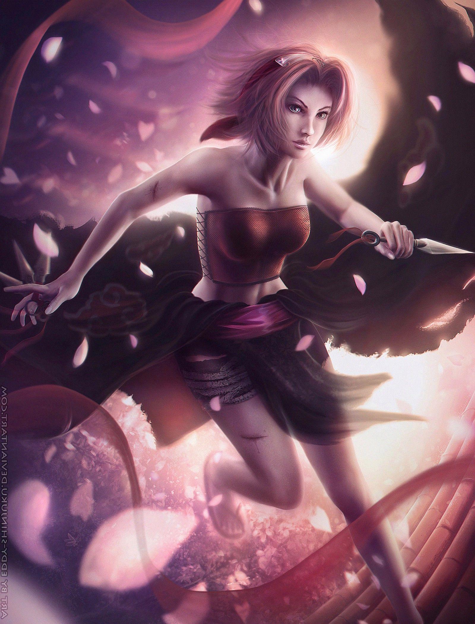 1600x2102 anime, Anime Girls, Naruto Shippuuden, Haruno Sakura, Pink Hair
