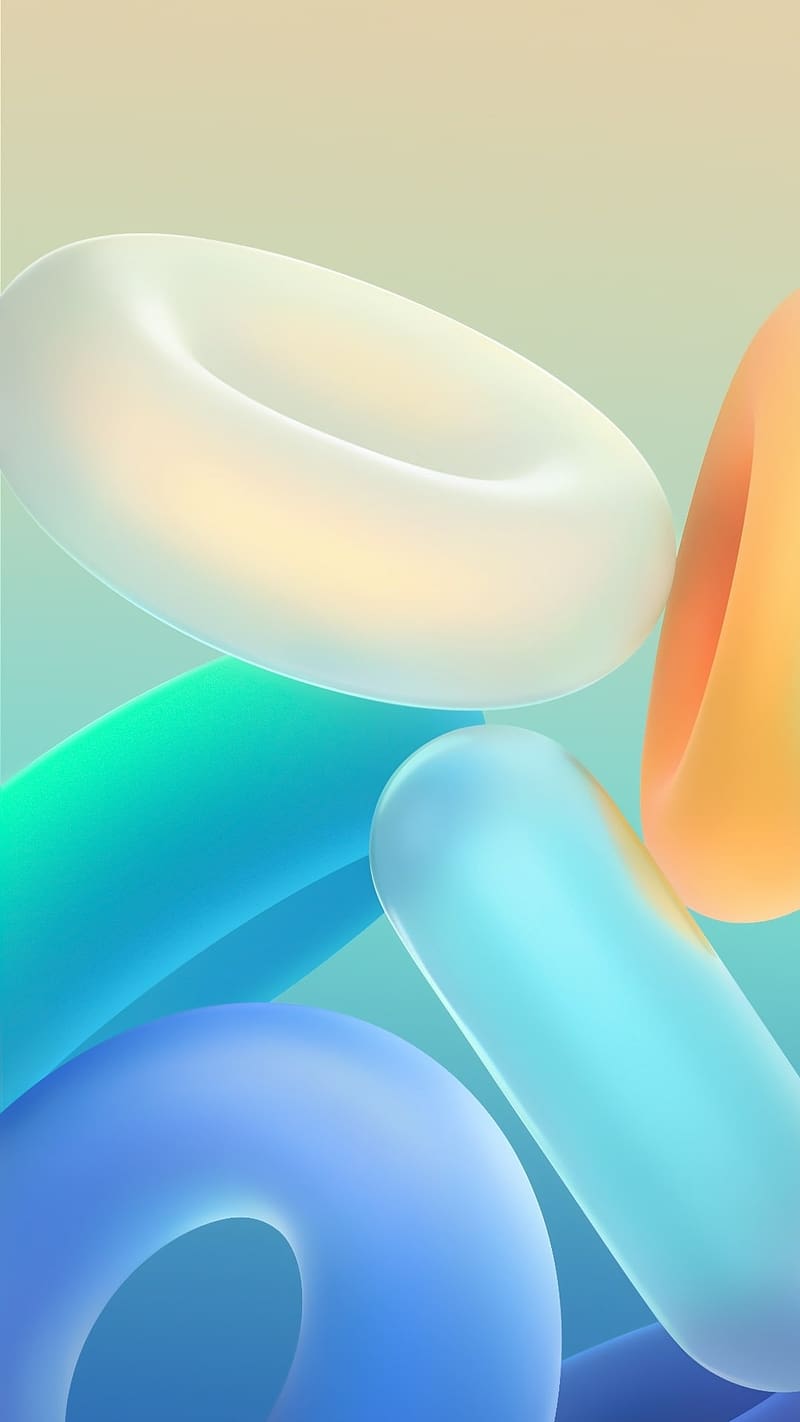 800x1422 Vivo V, Colored Rings, HD phone wallpaper