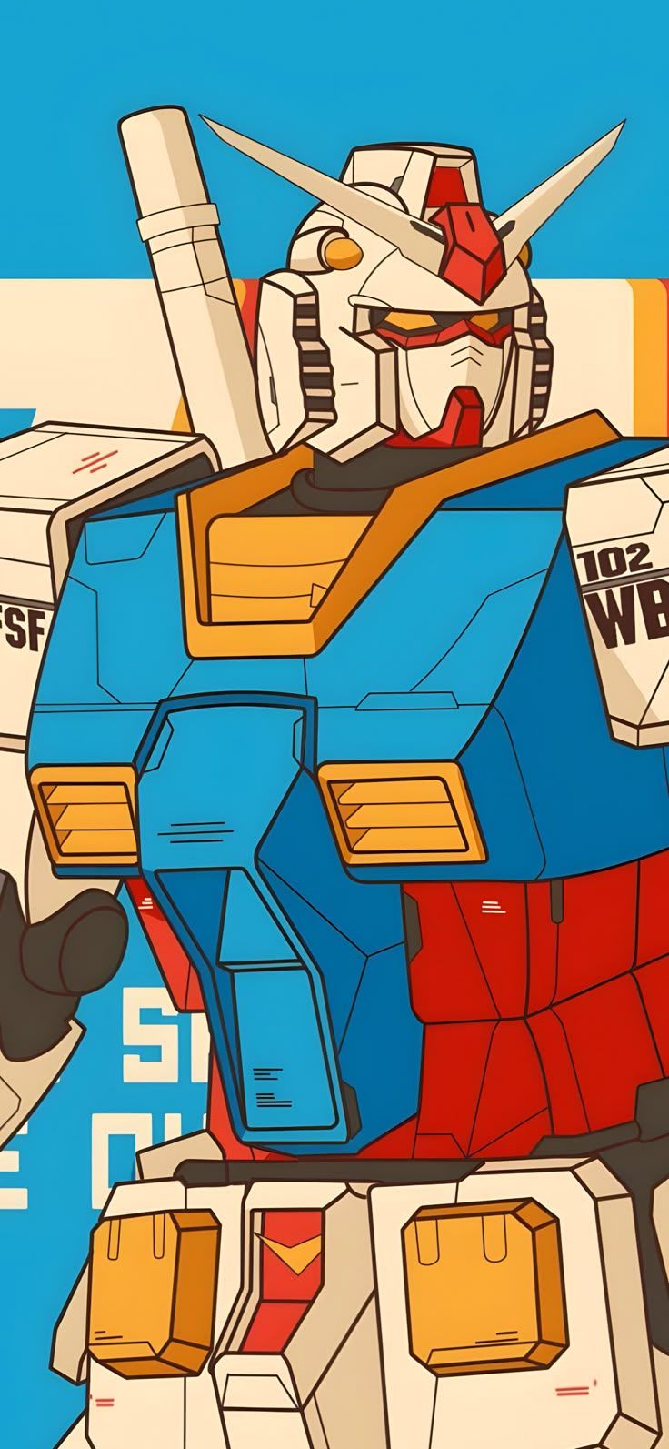 736x1593 Gundam RX 78 Classic Anime Wallpaper
