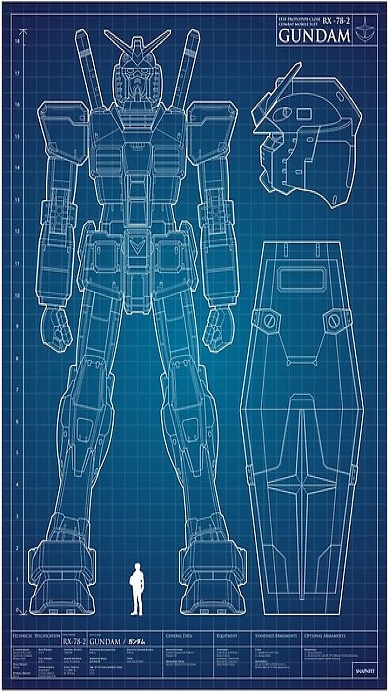 800x1422 Gundam RX 78 Digital, Mobile Suit, Retro, Tech, Technology, HD Phone Wallpaper