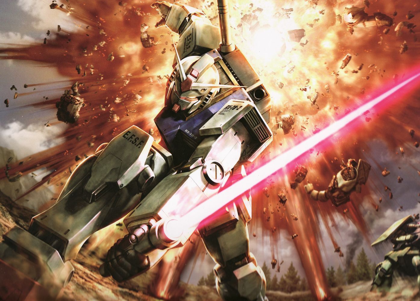 1394x1000 Phone wallpaper: Gundam, Anime, Rx 78 1099348