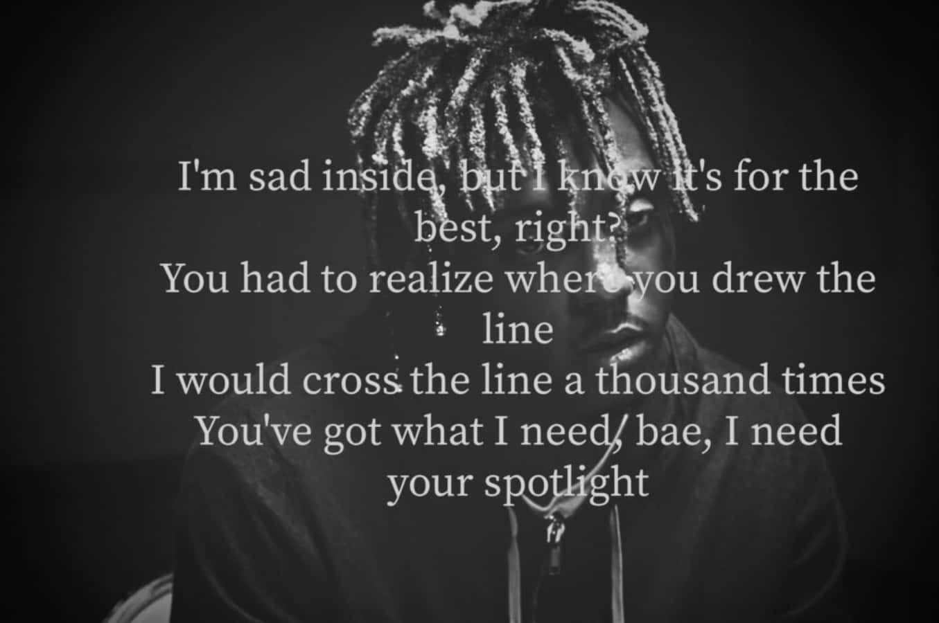 1355x900 Juice Wrld Quotes Wallpaper