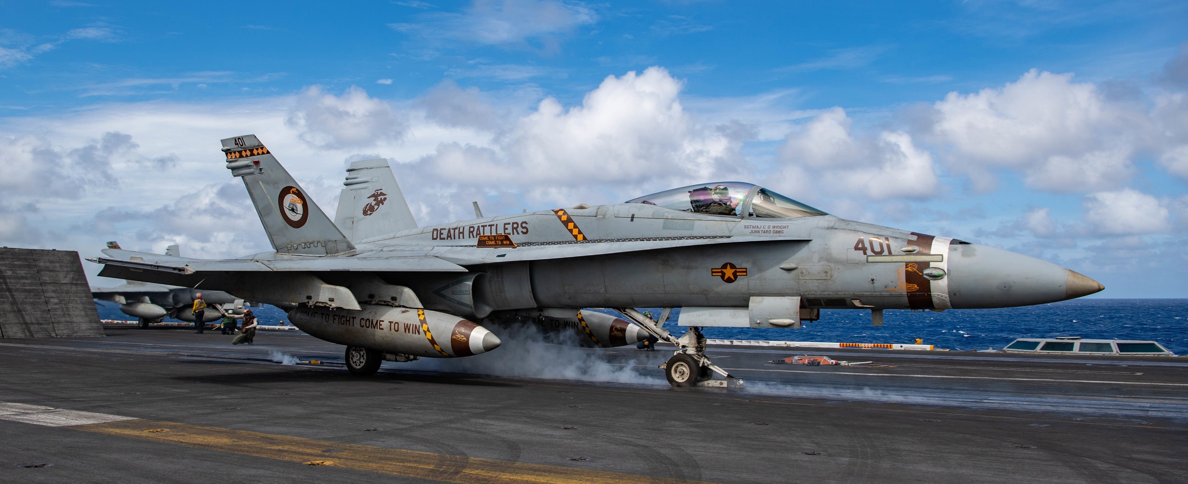 4972x2028 Marine Corps Concludes Final Carrier Deployment With F A 18 Hornet