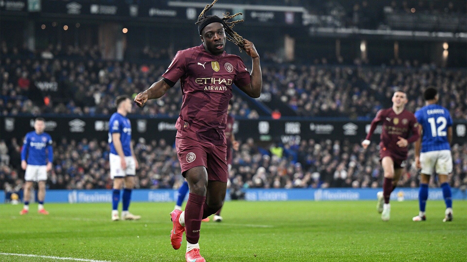 1920x1080 Every touch: Jeremy Doku dazzles in Manchester City's win over Ipswich Town