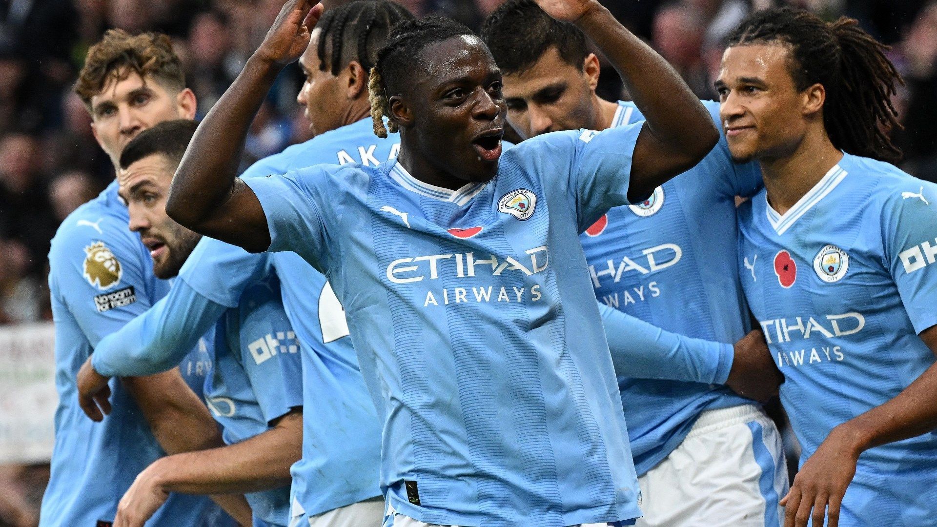 1920x1080 Unstoppable! Jeremy Doku bags two Premier League records after grabbing four assists and one goal as Man City smash Bournemouth for six. Goal.com US