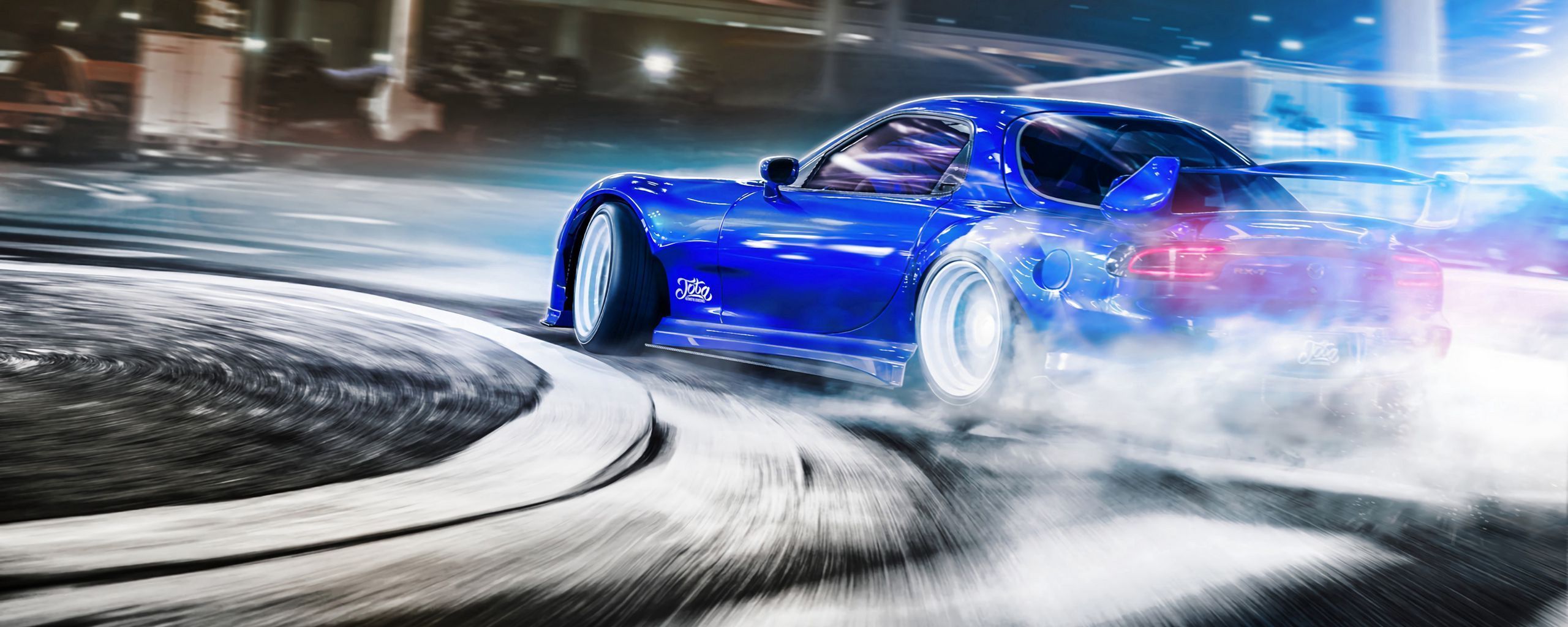 2560x1024 Download wallpaper 2560x1024 car, sportscar, drift, speed, racing ultrawide monitor HD background