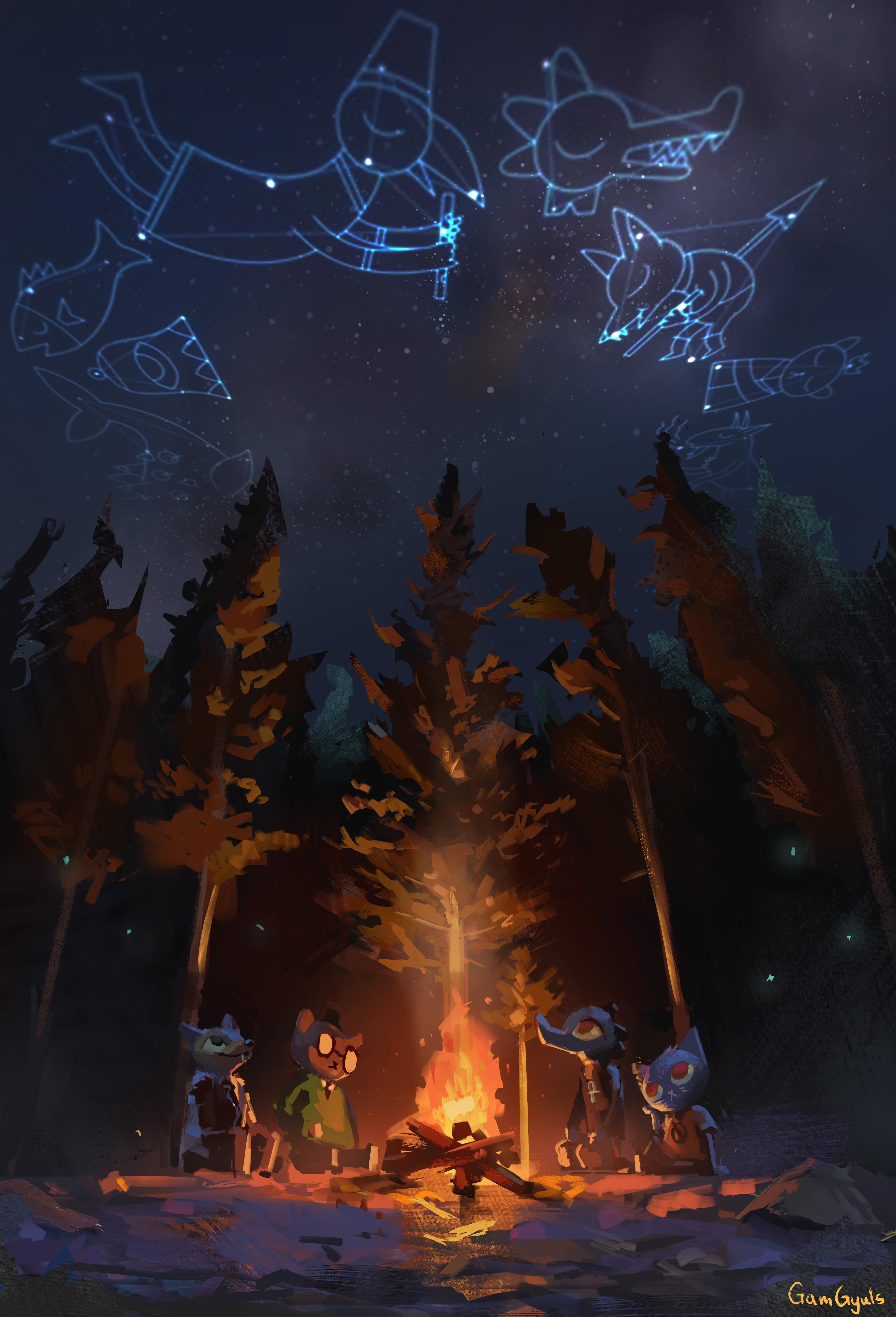 4540x6676 Night In The Woods iPhone Wallpaper