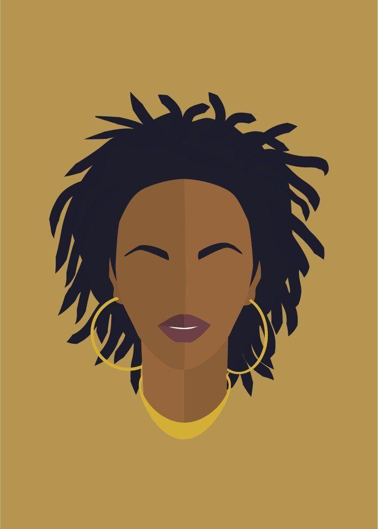 751x1051 Lauryn Hill Icon 5x7 Matted Print #theblocla #supportlocal