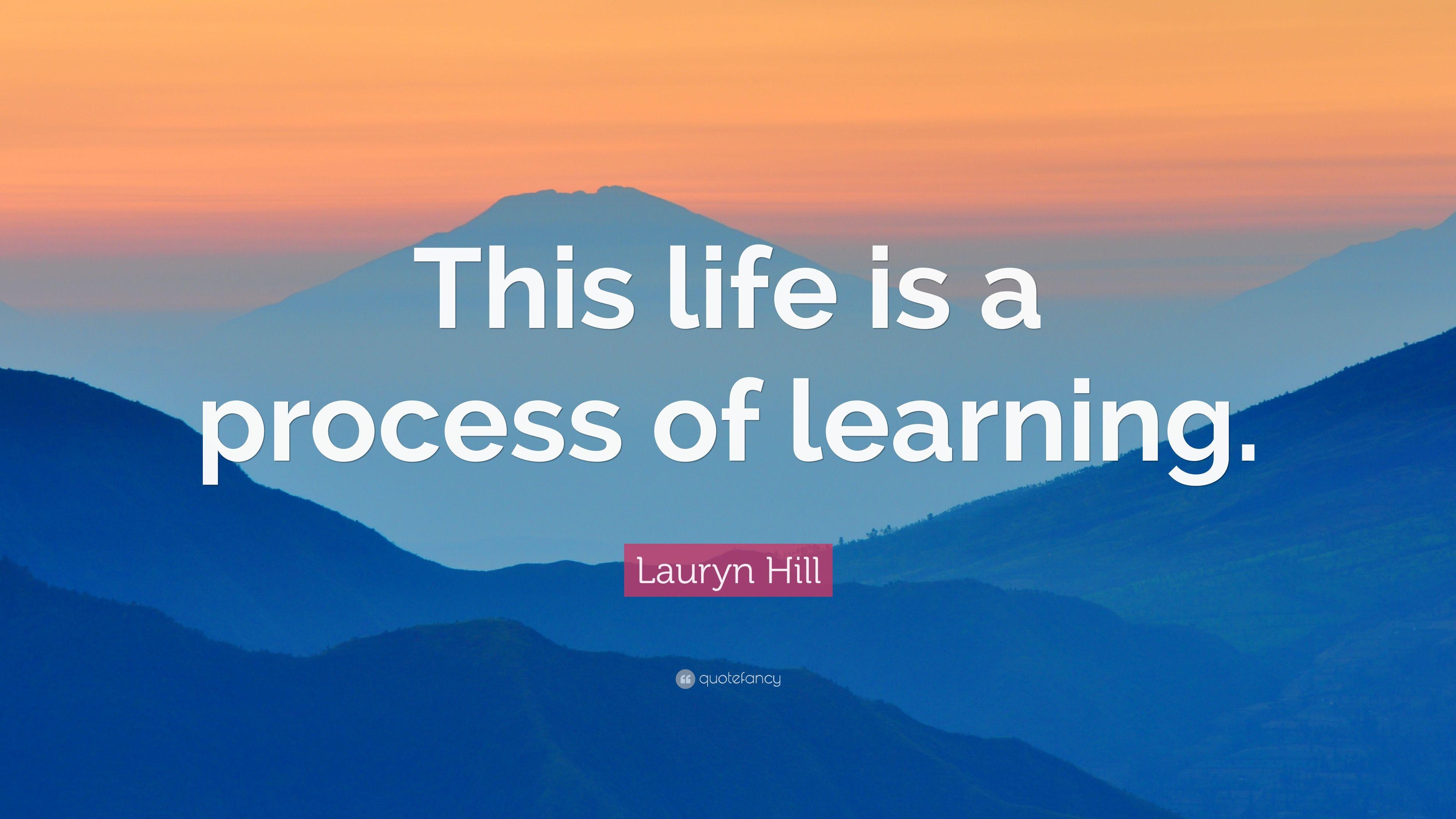 3840x2160 Lauryn Hill Quote: “This life is a process of learning.” 12