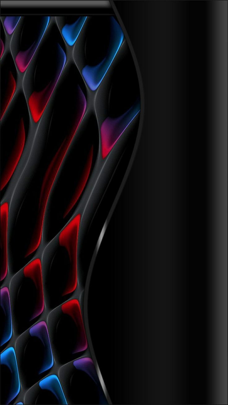 736x1308 red blue black. abstract