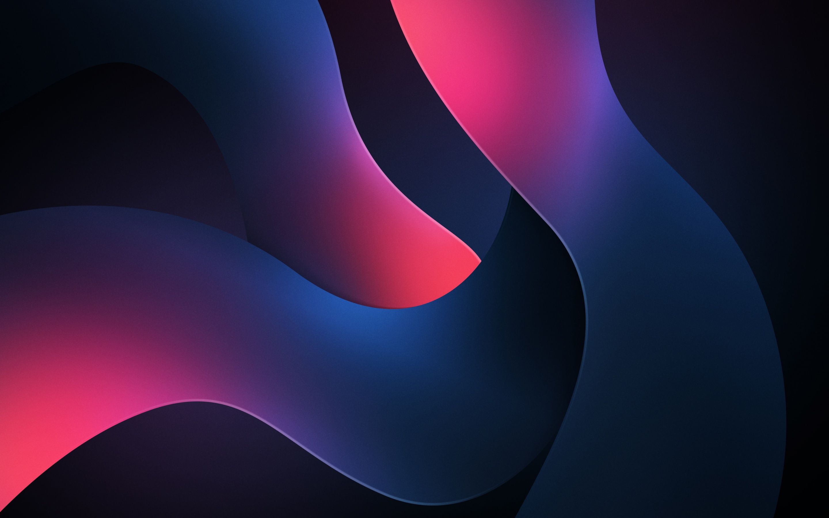 2880x1800 Dark blue Wallpaper 4K, Pink abstract, Swirl, 5K