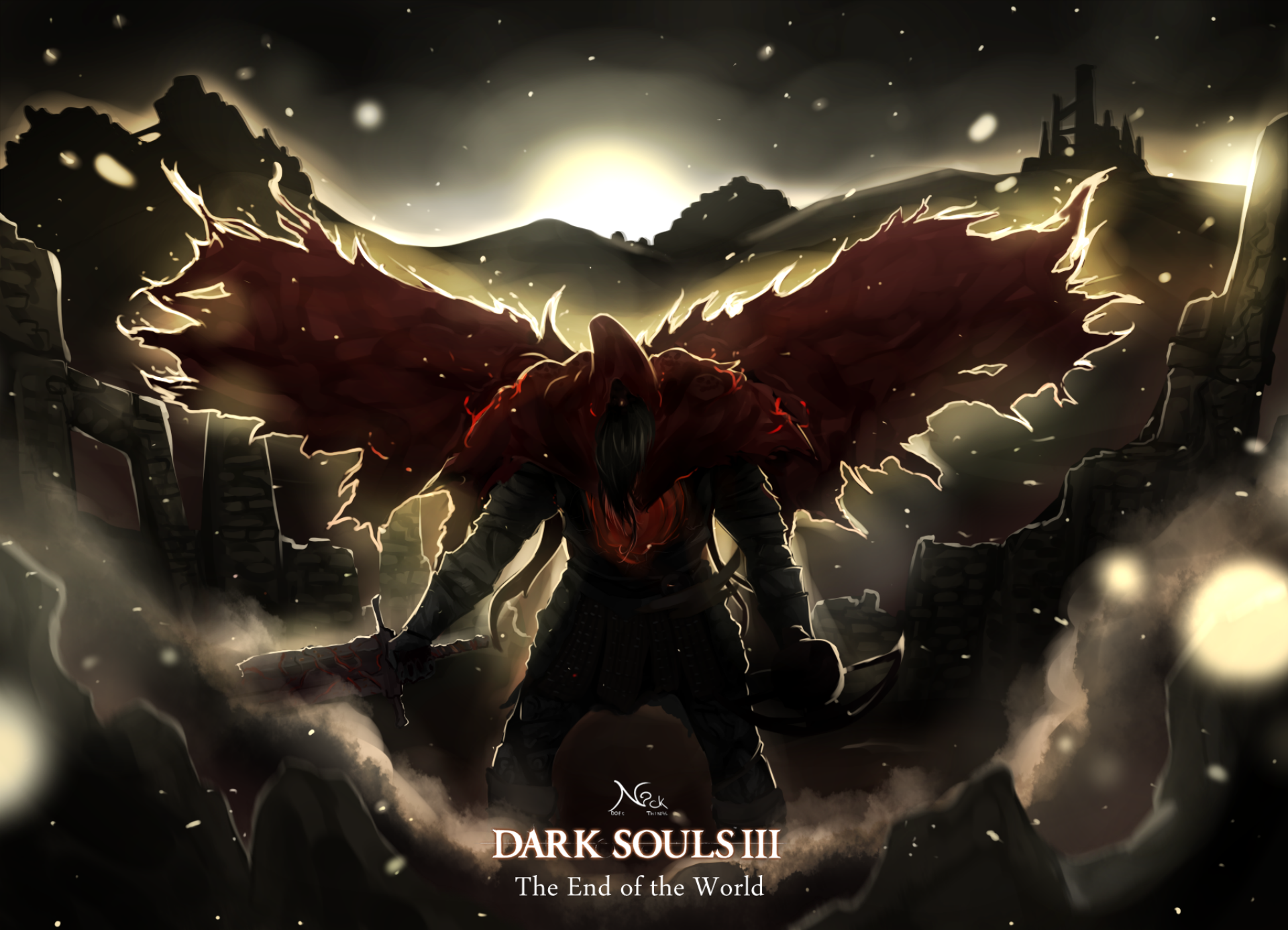 1920x1386 Download Video Game Dark Souls III Slave Knight Gael HD Wallpaper
